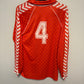 Hummel Norway Home 1987 Erland Johnsen 4 Matchworn - 7/10 - TheFootballIdiots