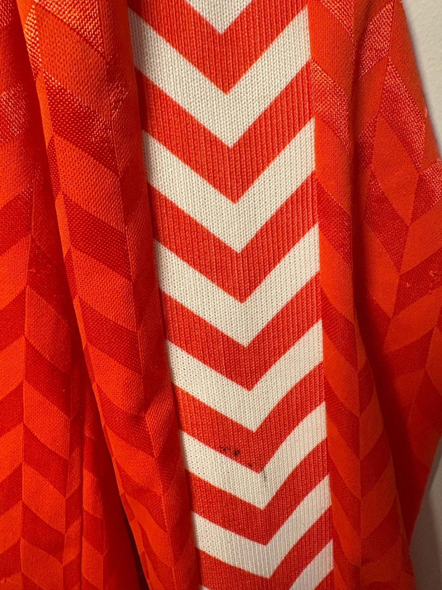 Hummel Norway Home 1987 Erland Johnsen 4 Matchworn - 7/10 - TheFootballIdiots