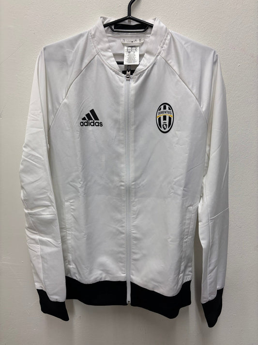 Juventus 2015 anthem jacket in black and white with the club crest, adult size S, authentic collector's piece from Norway