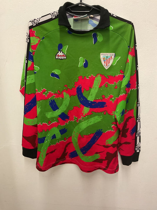 Vintage Kappa Athletic Bilbao goalkeeper shirt from 1995/96 with the club crest, size M, genuine original football shirt