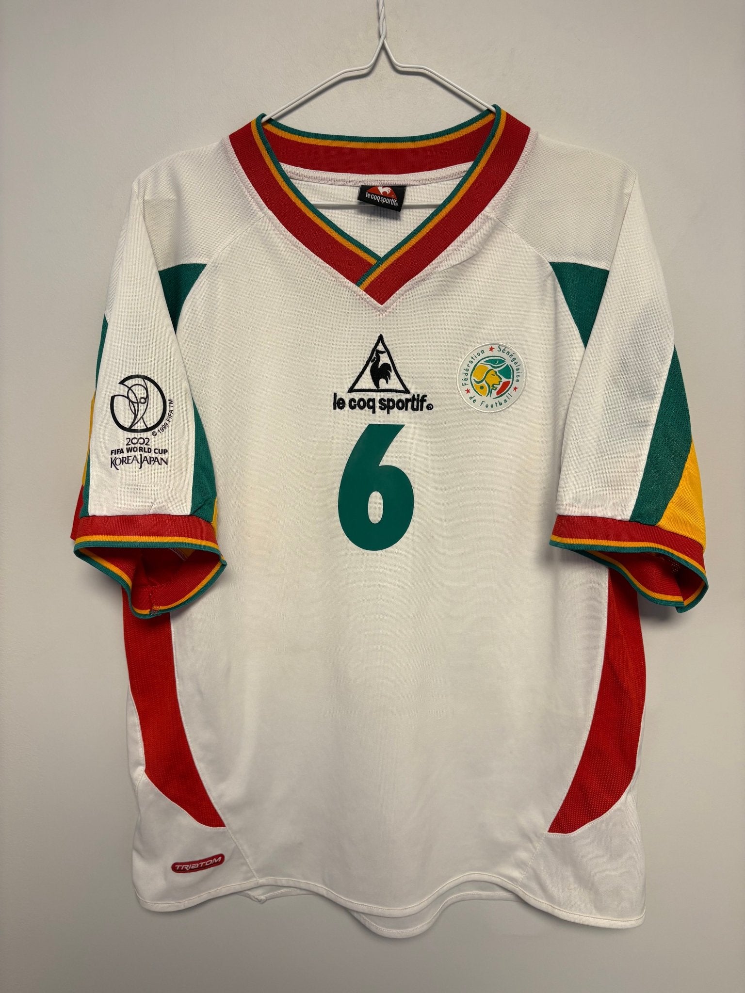 Le Coq Sportif Senegal Away 2002 Cisse 6 - 7/10 - TheFootballIdiots
