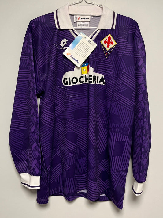Lotto Fiorentina Home 1991/92 Dunga 4 Long Sleeve - TheFootballIdiots