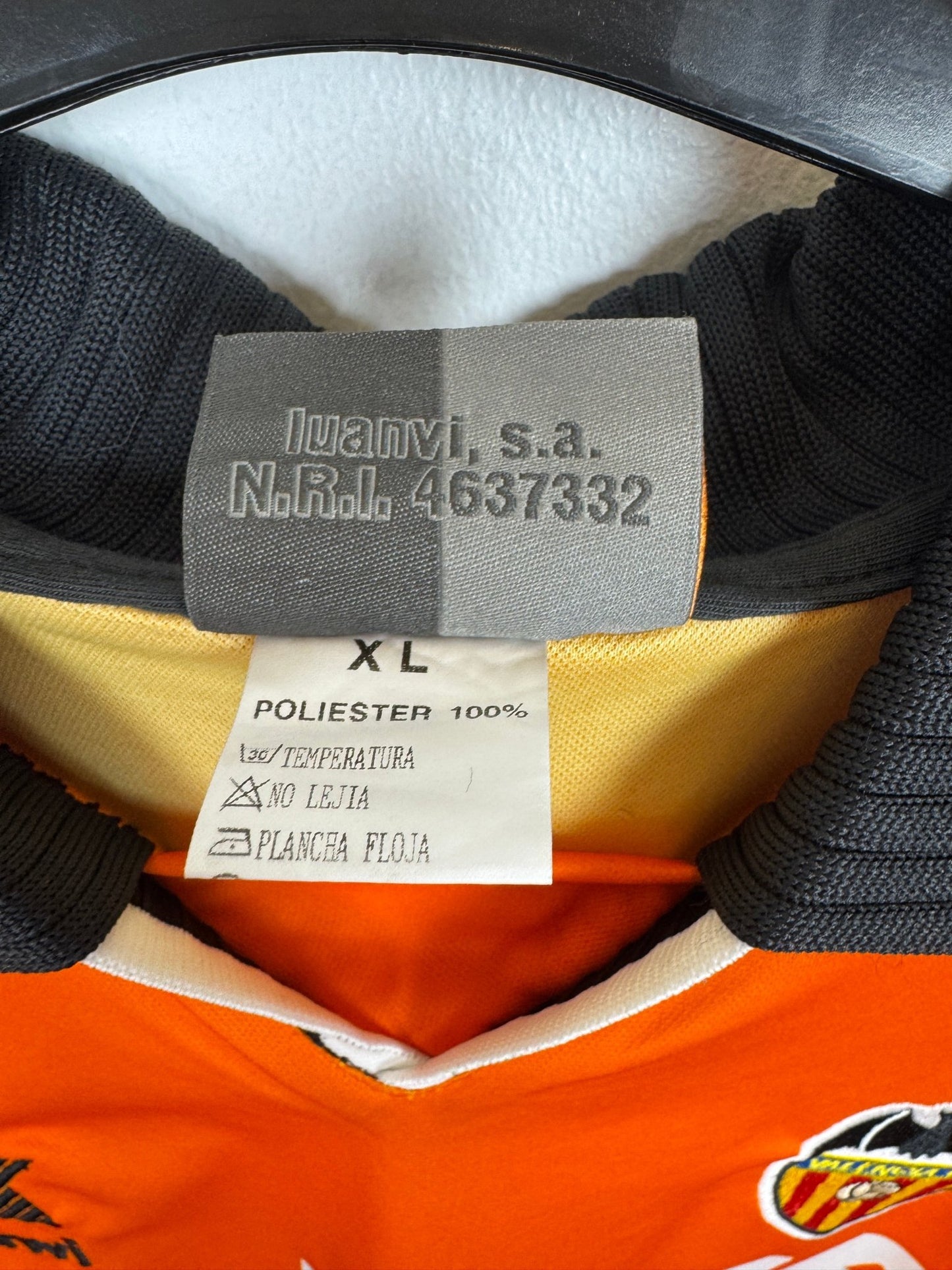 Luanvi Valencia Away 99/00 Mendieta 6 - 8/10 - TheFootballIdiots