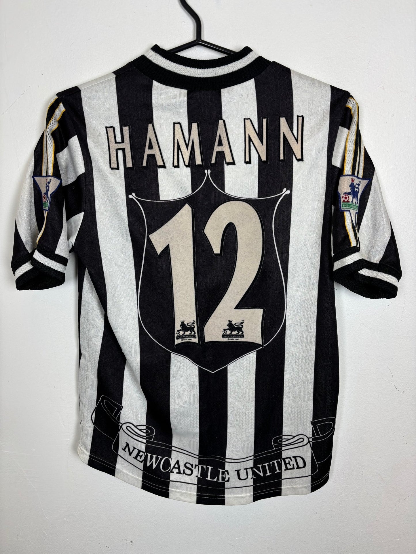 Newcastle United Home 98/99 Hamann 12 Kids - 8/10 - TheFootballIdiots