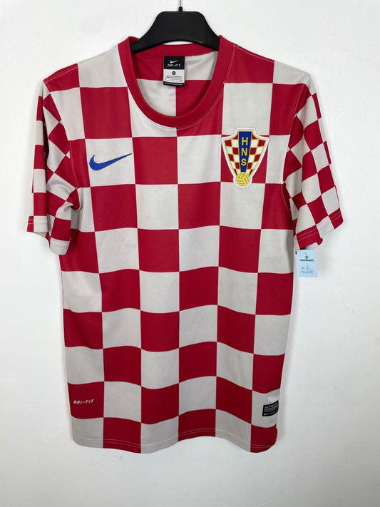 Nike Croatia 2012 home football shirt with the red and white checkerboard pattern, size S, genuine original football shirt