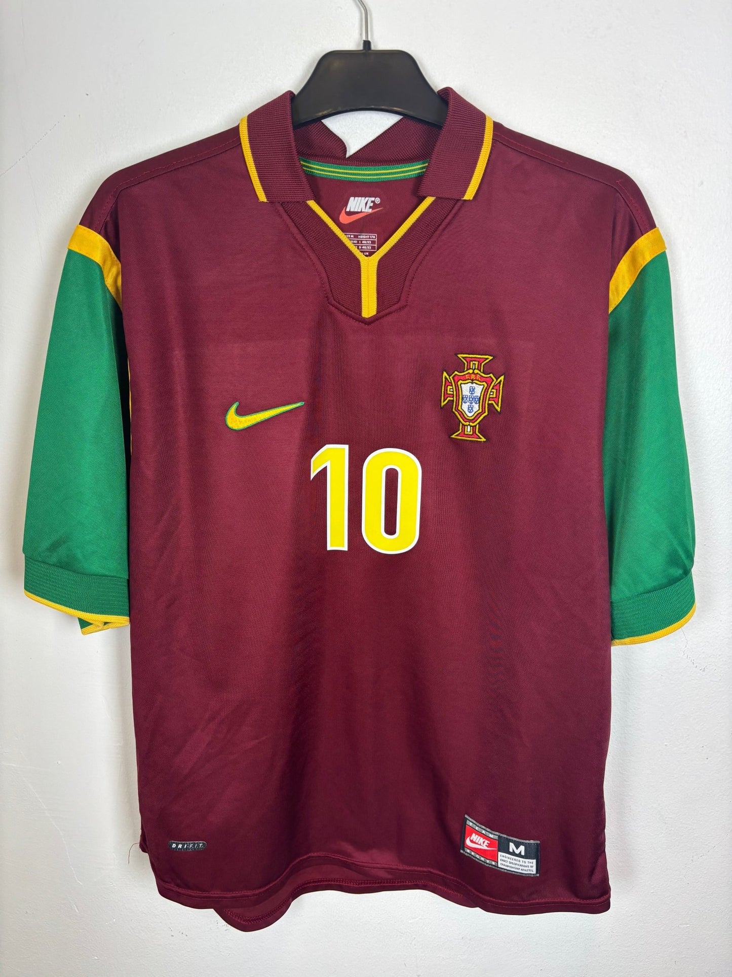 Nike Portugal Home 1998 Rui Costa 10 - 9/10 - TheFootballIdiots