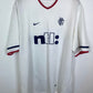 Nike Rangers 2001/02 away football shirt with the Caniggia 7 nameset and Ibrox club crest, genuine original football shirt