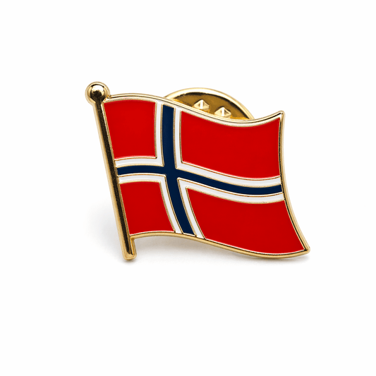 Norge flagg pin – supporter pin 🇳🇴 - TheFootballIdiots