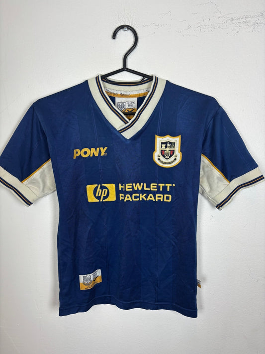 Vintage Pony Tottenham Hotspur 1997/98 away shirt with the Ginola 14 nameset, kids 9-10 years, hand graded in Norway