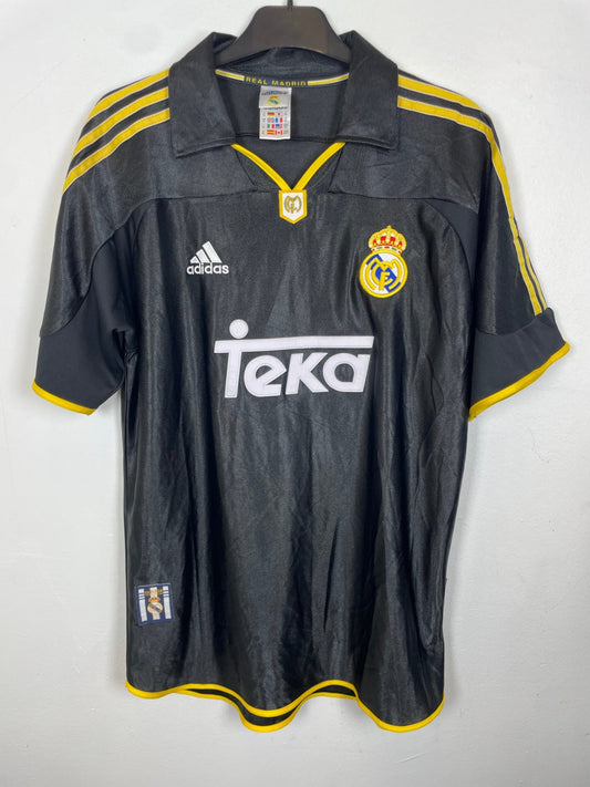 Vintage Real Madrid 1999/2000 away football shirt with the Seedorf 10 nameset and club crest, genuine original football shirt