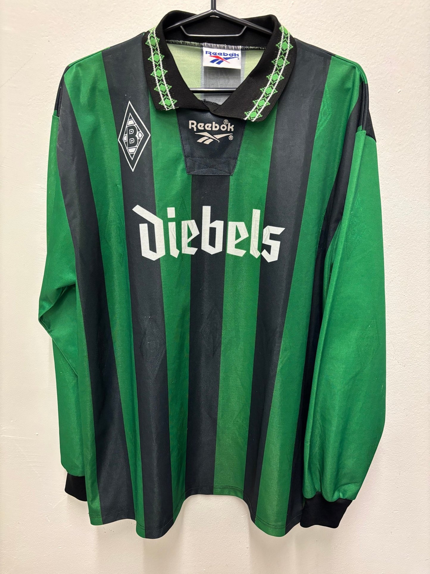 Reebok Borussia Monchengladbach Away 95/97 LS - 8/10 - TheFootballIdiots