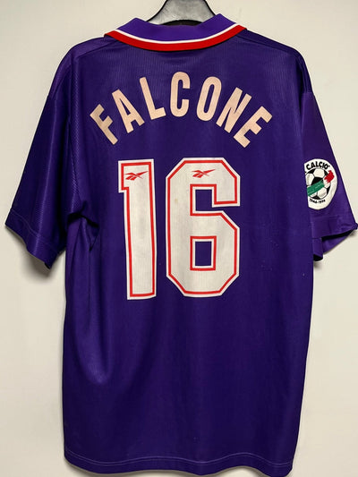 Reebok Fiorentina Home Shirt 1996-97 Falcone #16 - 8/10 - alternate view