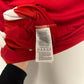 Close-up of the Sheffield United club crest on the 19/20 kids striped home shirt, photographed in detail for accurate grading