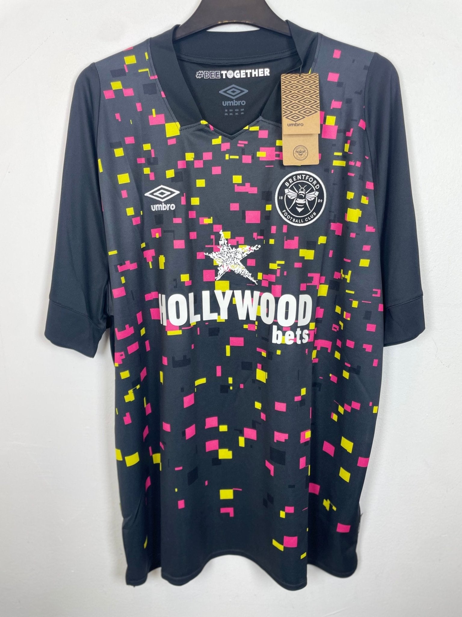 Umbro Brentford 2022/23 third football shirt with the Toney 17 nameset and club crest, unworn, hand graded in Norway