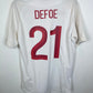 Front view of the England 2012 home shirt showing the Three Lions crest and Umbro logo, photographed at our Stavanger store