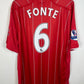 Front view of the Southampton 12/13 home shirt showing the Saints crest and Umbro logo, photographed at our Stavanger store