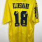 Front view of the retro Tottenham 91/95 away shirt showing the Spurs badge and Umbro logo, shown in full front detail