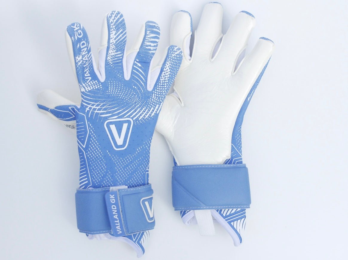 Valland GK - VIGR | Premium Blue Goalkeeper Gloves - TheFootballIdiots