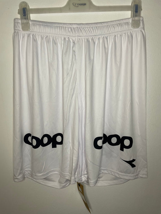 Official Viking FK white football shorts in size S with the Stavanger club crest, authentic collector's piece from Norway