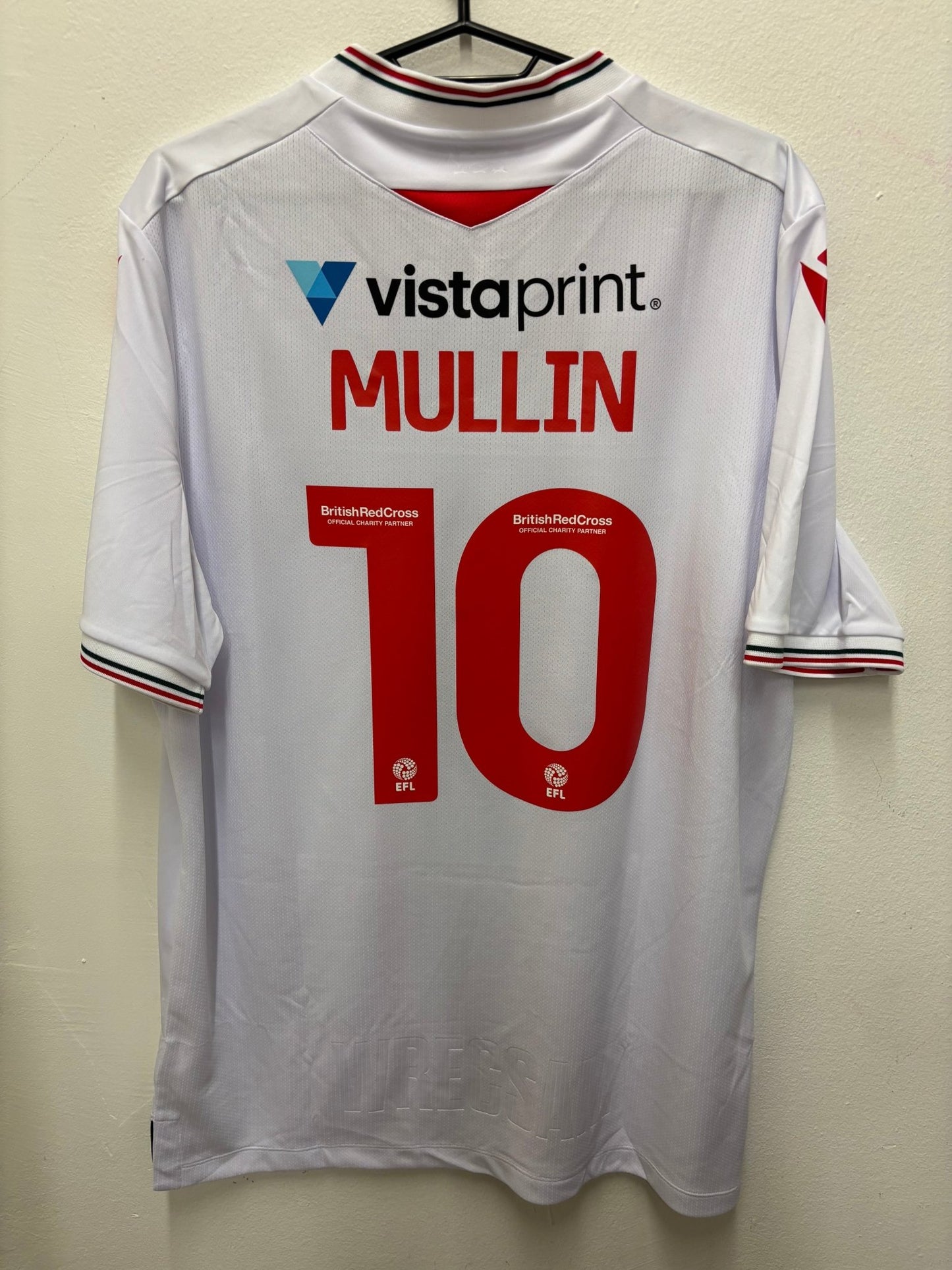 Wrexham Away 23/24 Mullin 10 - TheFootballIdiots